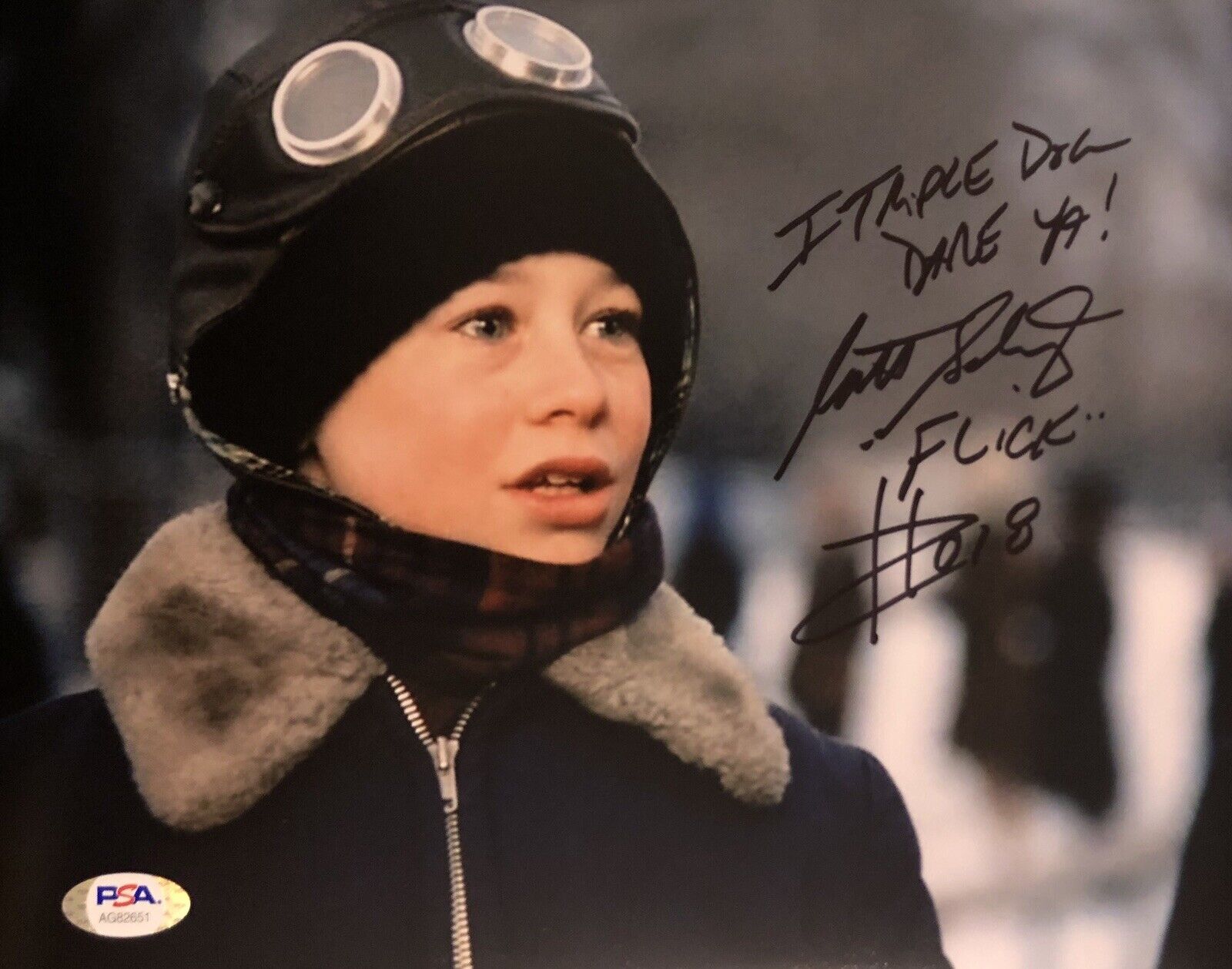 Scott Schwartz Signed Autographed A Christmas Story 8x10 Photo Poster painting Psa/Dna