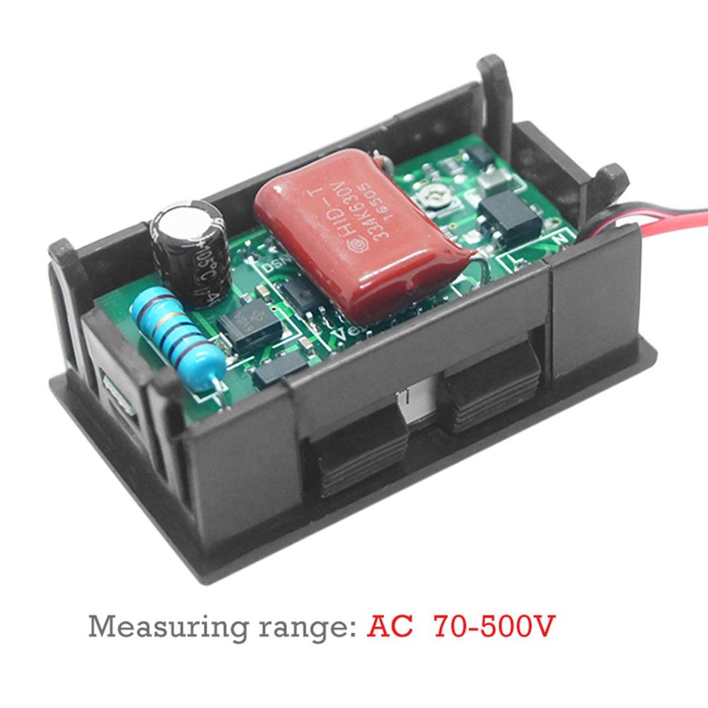 0.56 Inch AC70-500V 2 Wires LED Digital Voltmeter Voltage Meter Volt Tester от Cesdeals WW