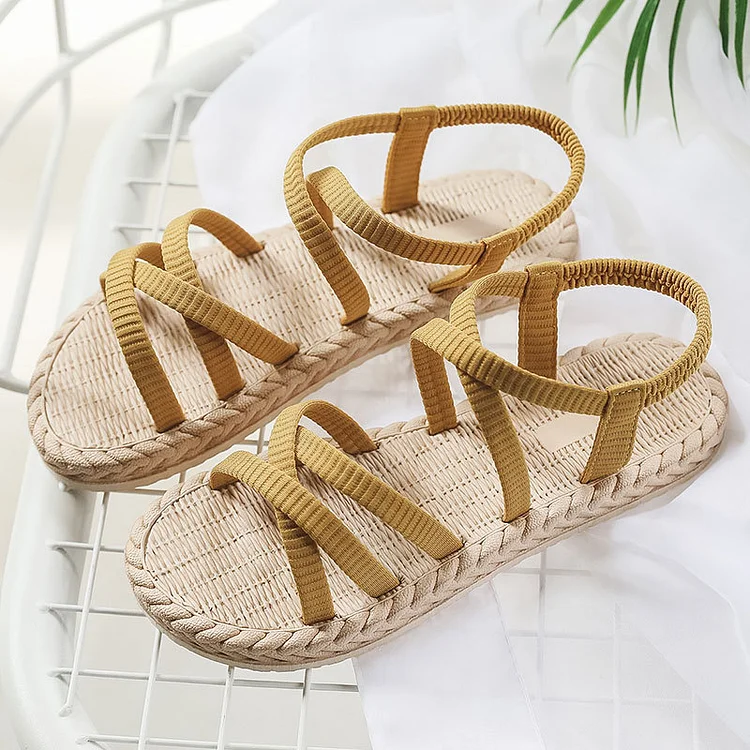 Flat Beach Flat Heel Fashion Sandals VangoghDress