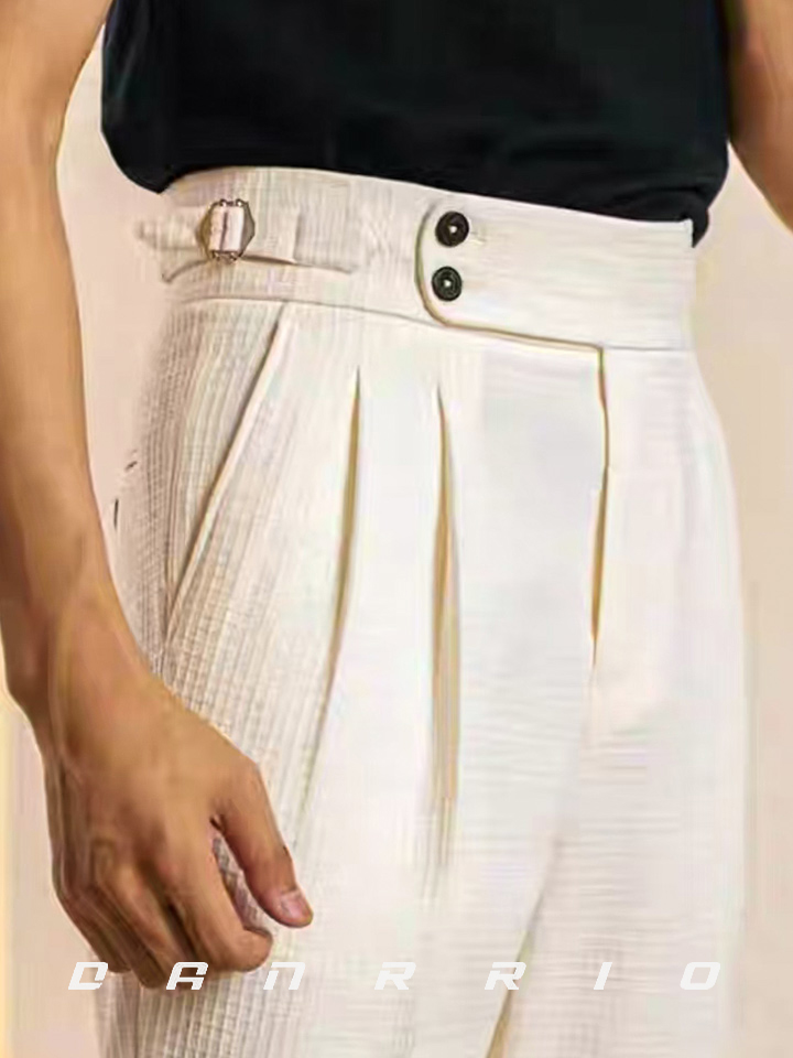 DANRRIO Thin Double Pleat Oversize Casual Straight Leg Suit Pants DANRRIO.COM DANRRIO