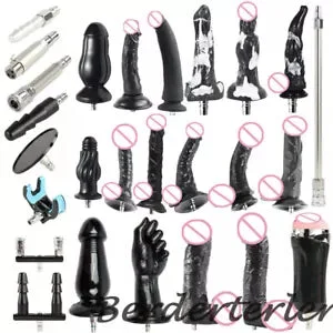 pornhint Pornhint Sex Machine Big Black Dildos VAC-U-LOCK Vibra