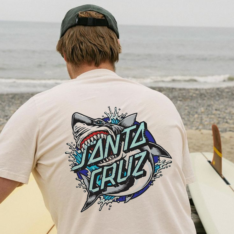 Unisex Surf Beach Vacation Print Short Sleeve T-Shirt / [blueesa] /