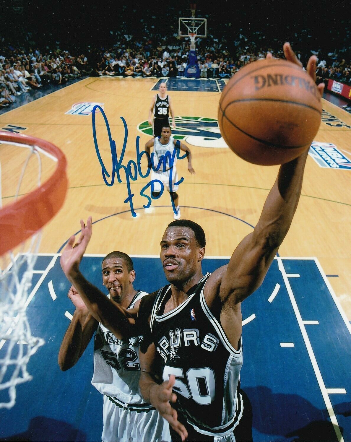 David Robinson Autographed Signed 8x10 Photo Poster painting ( HOF Spurs ) REPRINT