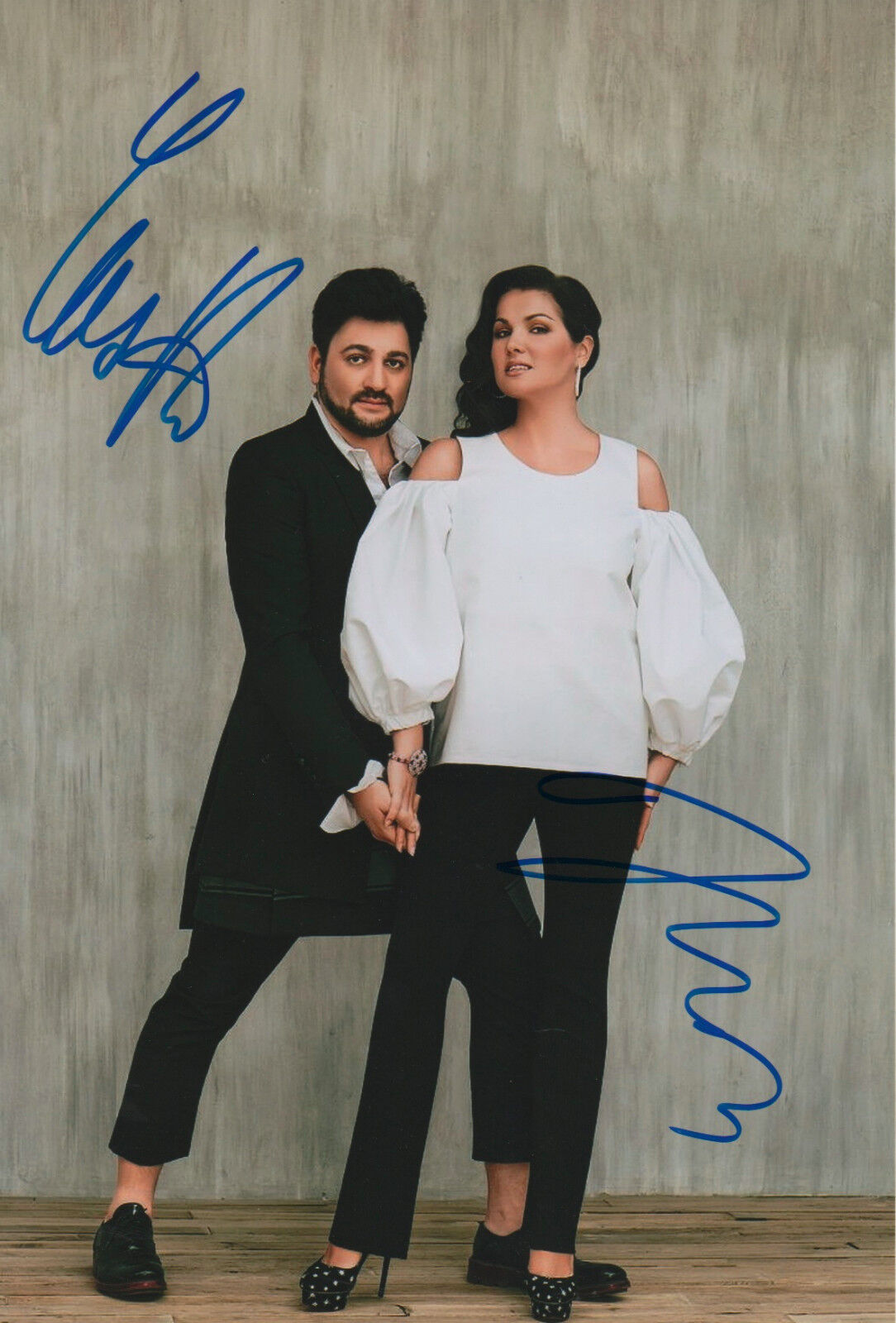 Anna Netrebko & Yusif Eyvazov Opera signed 8x12 inch Photo Poster painting autographs