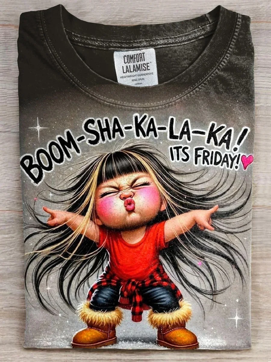 Eagerlys  Boom Sha Ka La Ka Its Friday Art Print T-shirt Eagerlys