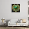 Peacock Love Heart - Crystal Rhinestone Diamond Painting