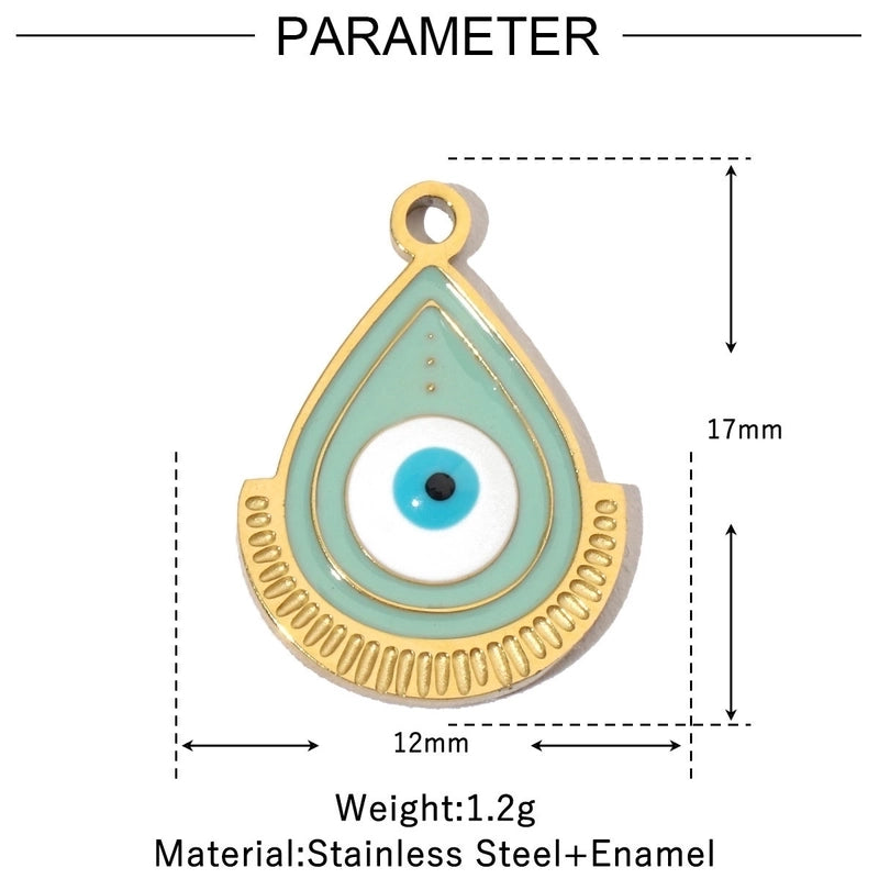 3 PCS/Package 12*17mm 17*14mm 19*14mm 304 Stainless Steel Water Droplets Jewelry Accessories Pendant