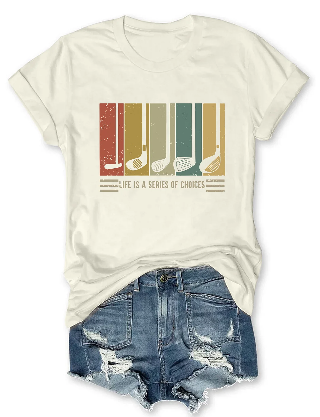 Life Is A Series Of Choices Gifts For Golfers T-shirt