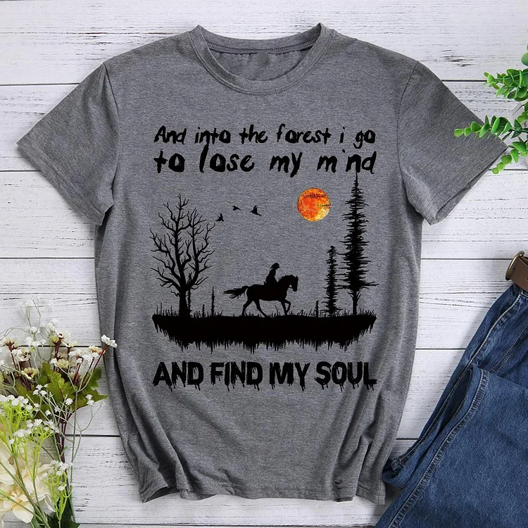 PSL And into the forest i go to lose my mind my soul  Horse Hiking Tees -604471