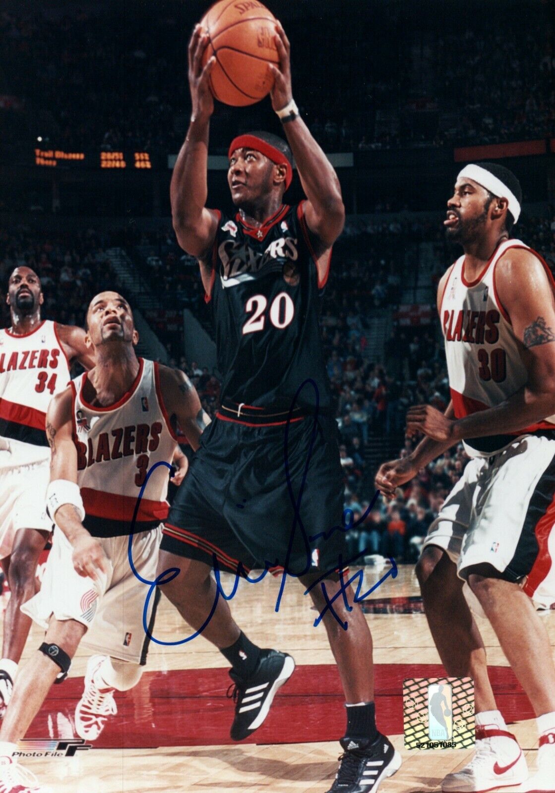 Eric Snow NBA Philadelphia 76ers Hand Signed Autograph 8x10 Photo Poster painting