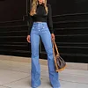 High-waisted Button-down Jeans by Inlyline