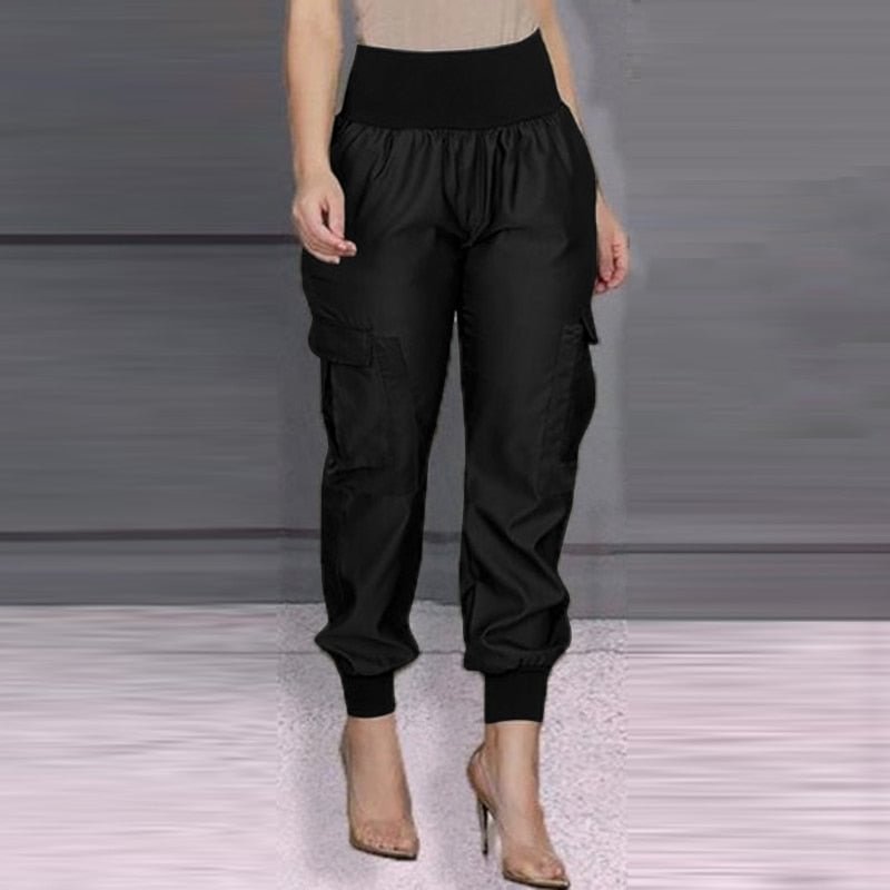 Work OL Overall Women Casual Solid Pant ZANZEA Vintage Elastic Waist Pencil Trouser 2022 Fashion Holiday Pantalon Palazzo Turnip