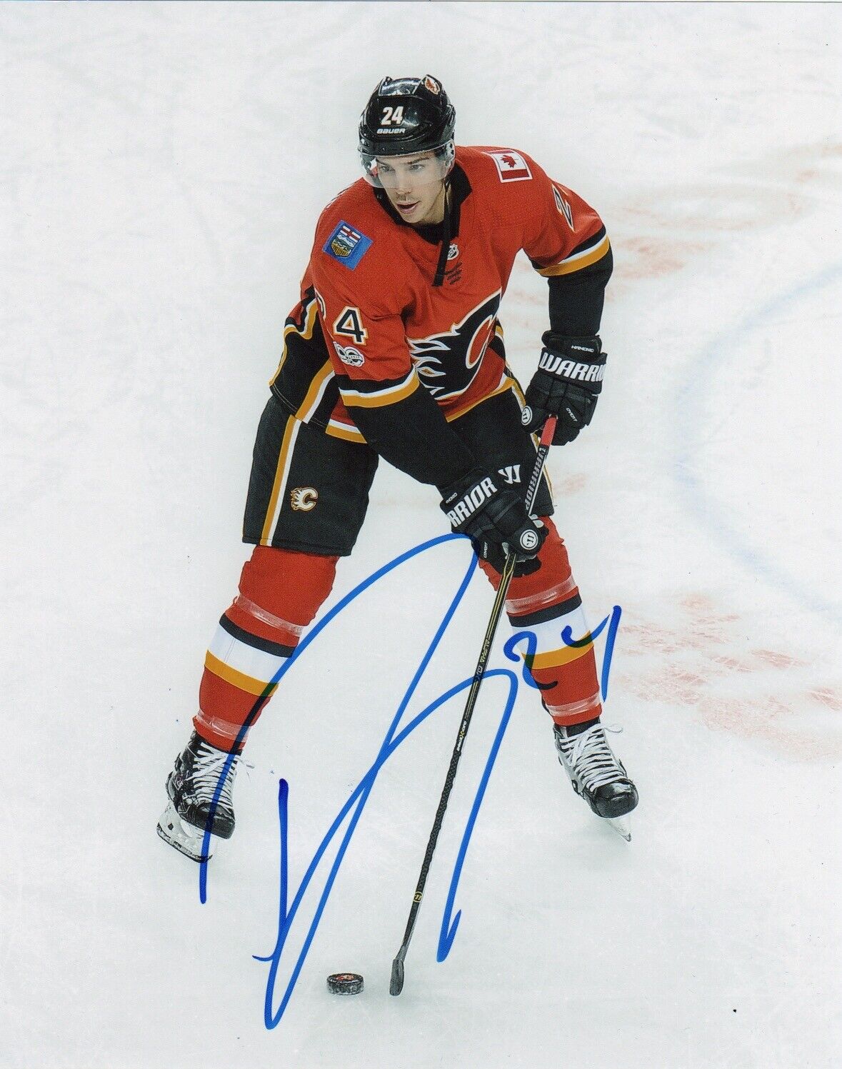 Calgary Flames Travis Harmonic Signed Autographed 8x10 NHL Photo Poster painting COA #7