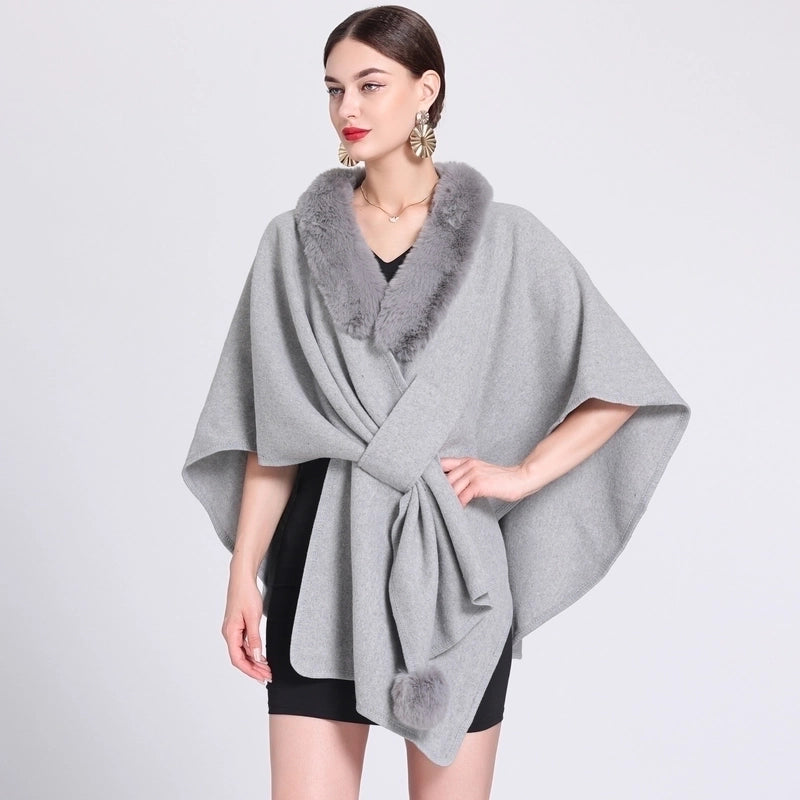Women’s Minimalist Commute Solid Color Acrylic Fiber/artificial Wool Patchwork Shawl