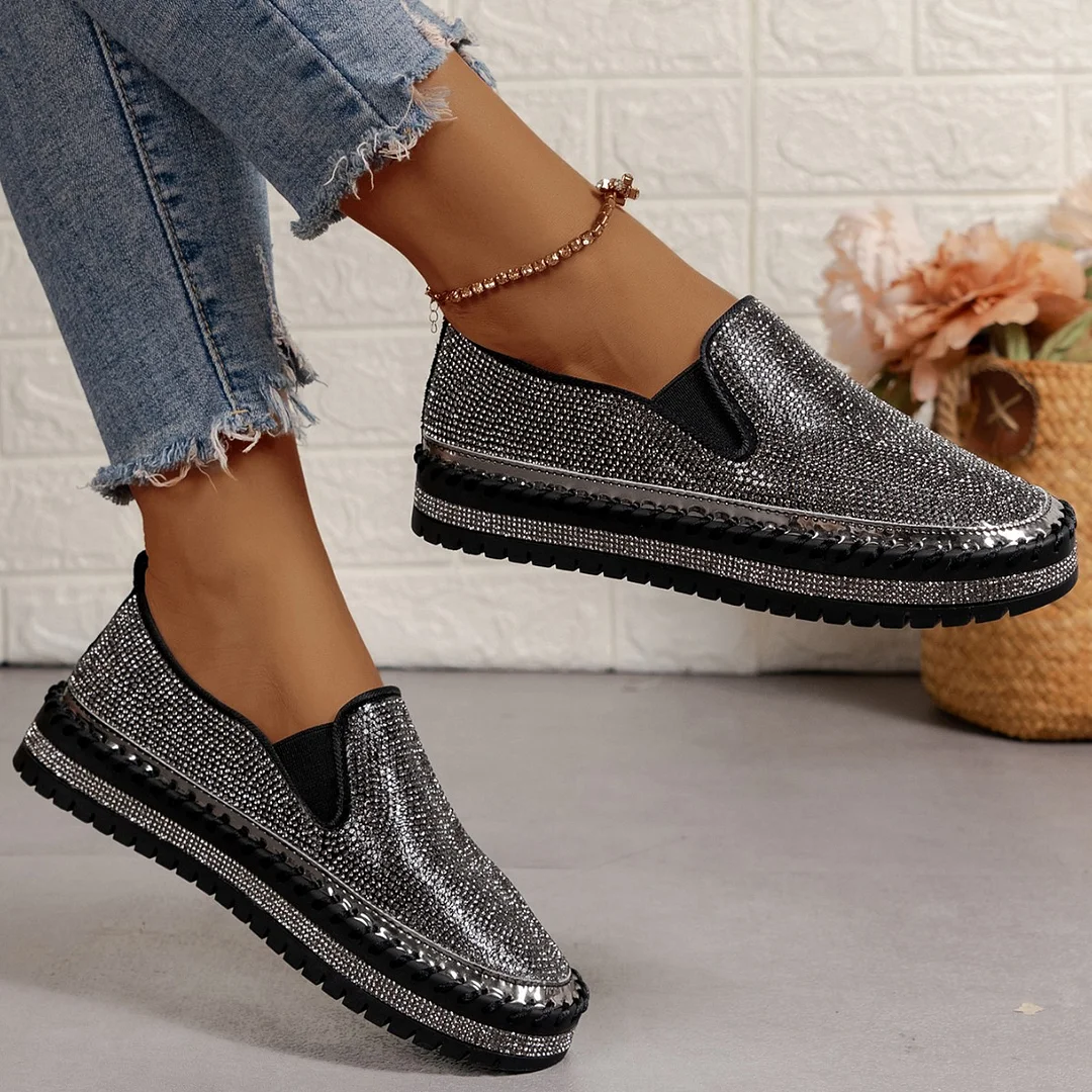 Yyvonne And Autumn 2025 New Lefu Shoes Thick Sole Lazy One Foot Pedal Drilling Shoes Women's Flat-Bottomed Shoes