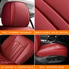 MINGBRON Car Seat Covers,Car Seat Protector Waterproof,Seat Covers Front Set, Car Seat Protectors,Automotive Seat Covers Fit for Most Cars Wine Red