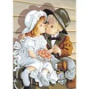 [Multi-Style]Couple-Peinture Diamant Ronde Compl&egrave;te-30*40CM