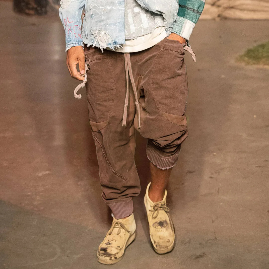 Casual Lace-Up Pocket Vacation Pants