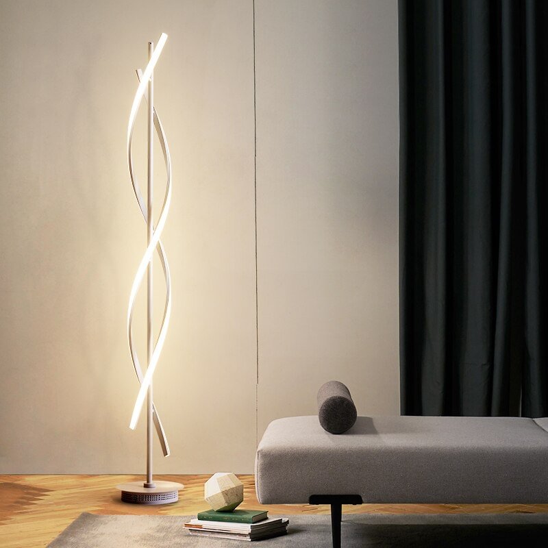 Modern LED Floor Lamp Minimalism Acrylic Living Rooms Bedroom Standing Lamp Standing Light for Office Dimmable Lighting Reading