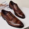 Men's Pattern Fashion Business Casual Leather Shoes -Dress Shoes