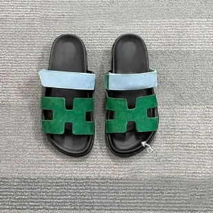Breakj Breakj Summer New Thick Bottom Cool Slippers Large-Size Magic Sticker Outside Wearing Casual Women's Shoes
