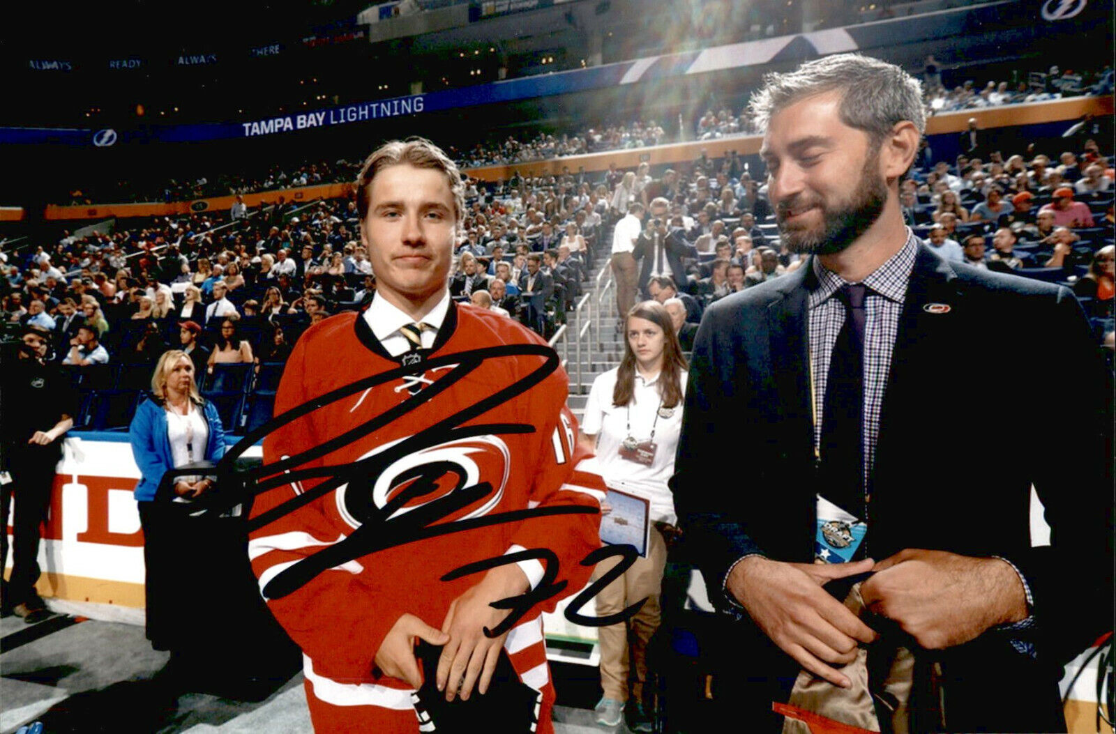 Janne Kuokkanen SIGNED autographed 4x6 Photo Poster painting CAROLINA HURRICANES #4