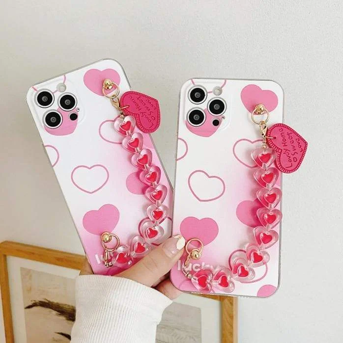 Cute Pink Love Hearts Phone Case Cute iPhone SP16165