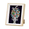Kits d&rsquo;art partiel color&eacute;s en forme sp&eacute;ciale 5d DIY avec diamants &agrave; points avec cadre en bois, peintures de diamants, art de pierres pr&eacute;cieuses 17x22cm pour adultes, d&eacute;butants, d&eacute;coration int&eacute;rieure