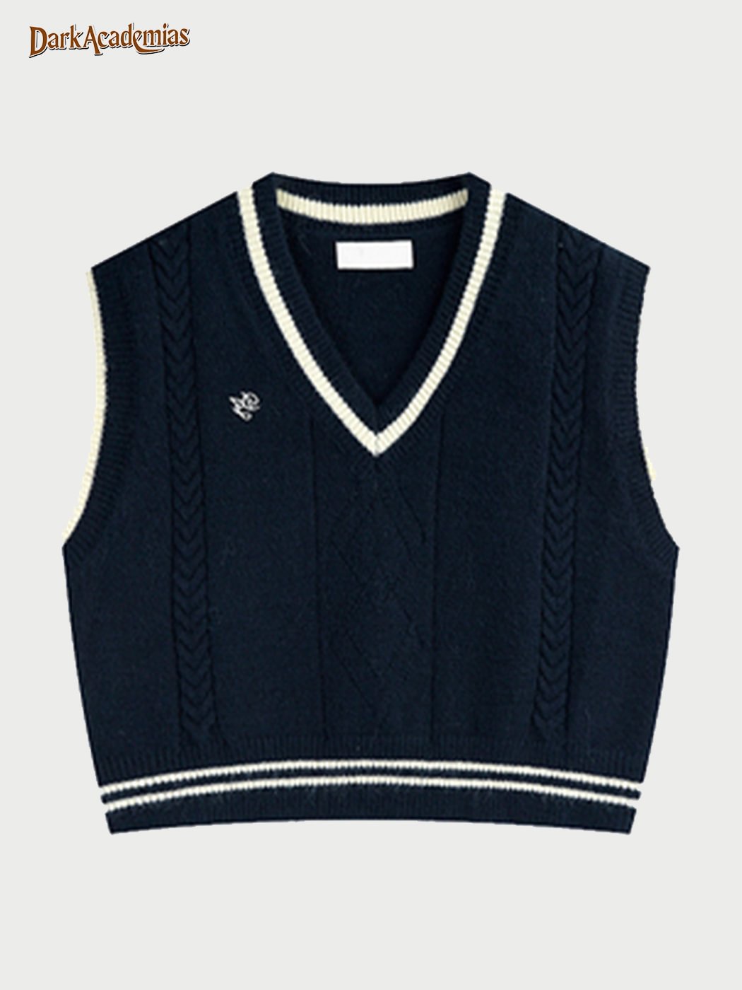 Vintage College Knitted Vest