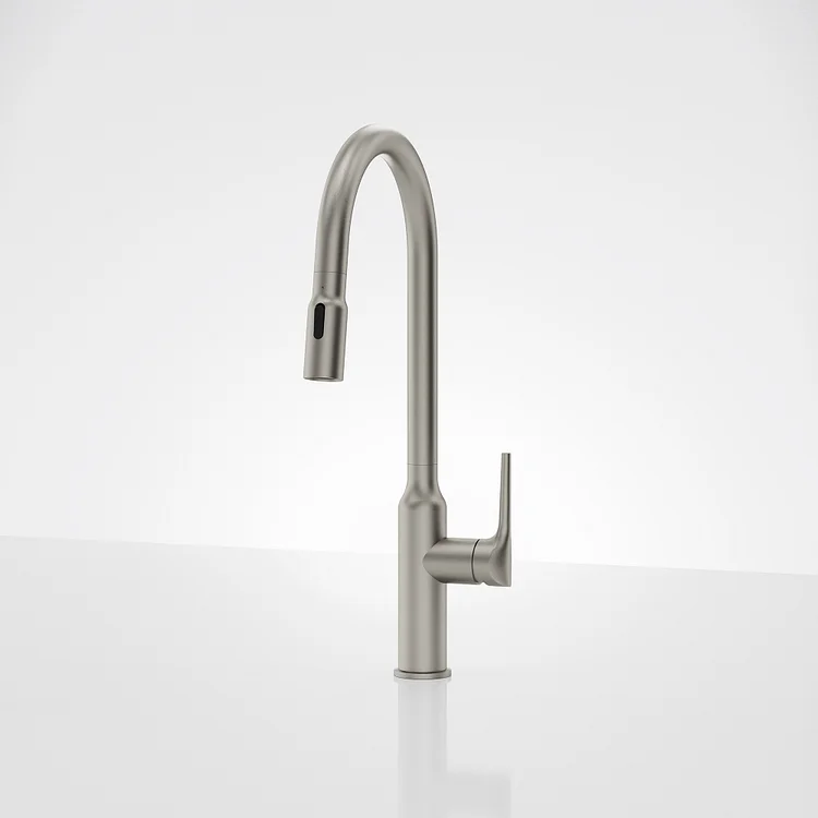 EVERSTEIN High Arc Pull Down Kitchen Faucet Stainless Steel