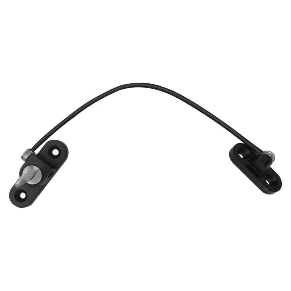 

Aluminum Door Window Lock Children Security Car Cable Limit Lock, Black, 501 Original