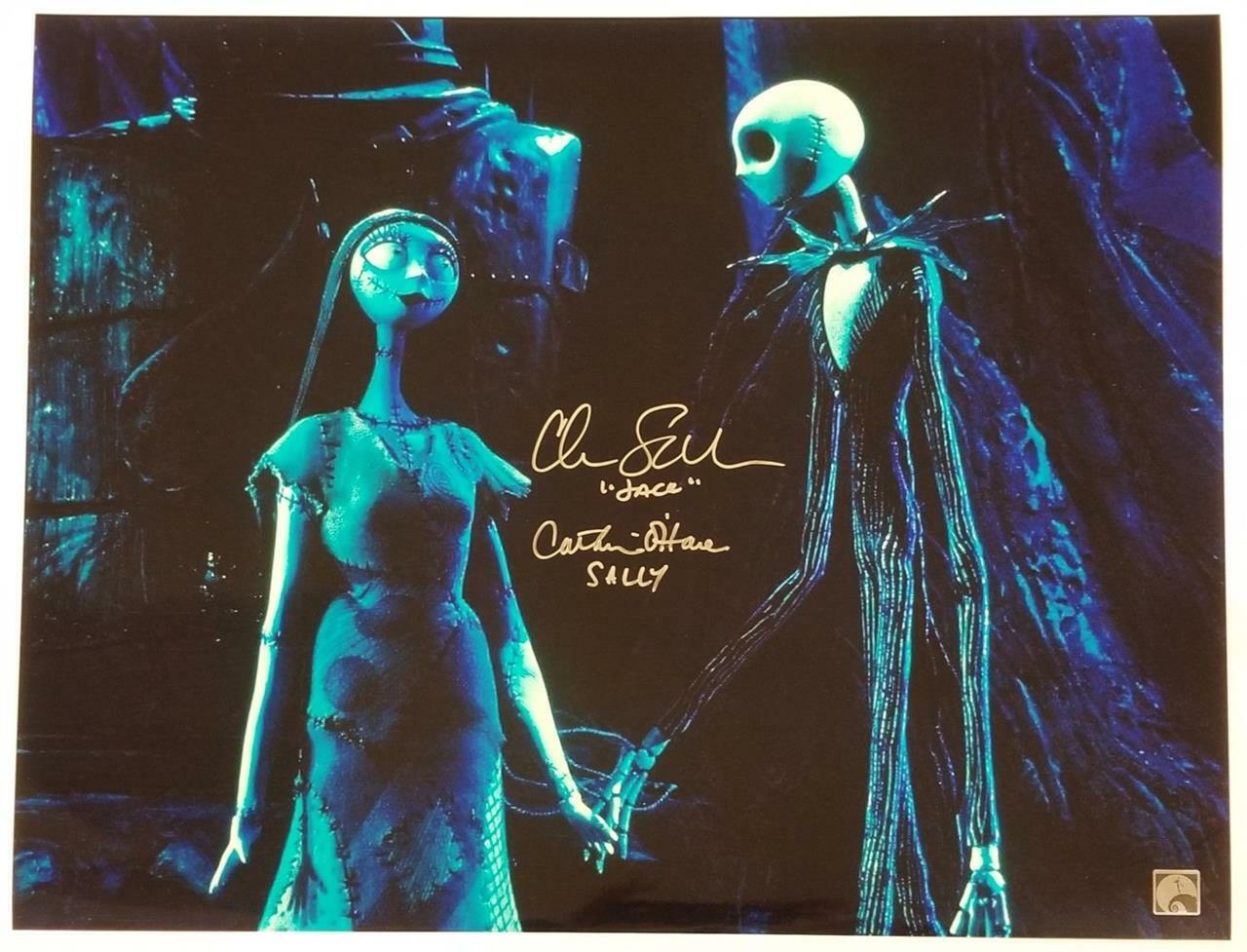 Chris Sarandon & O'Hara signed Nightmare Before Christmas 16x20 Photo Poster painting B~NBC Holo