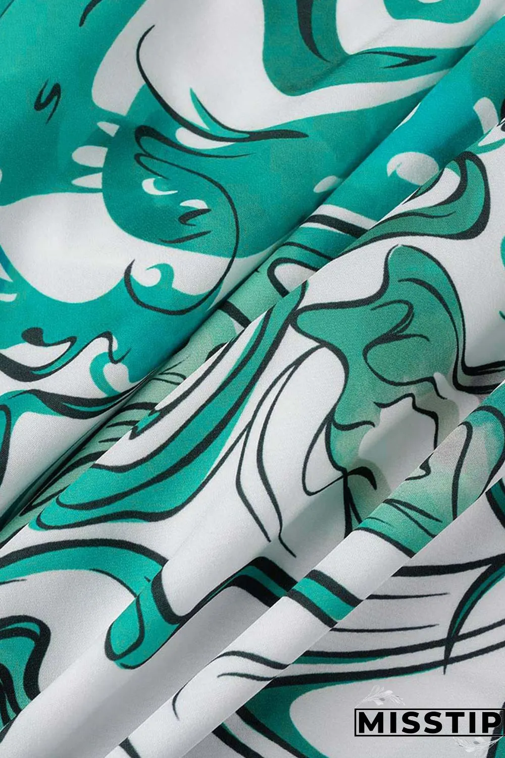 Colour Sexy Vacation Print Patchwork Backless Halter A Line Dresses