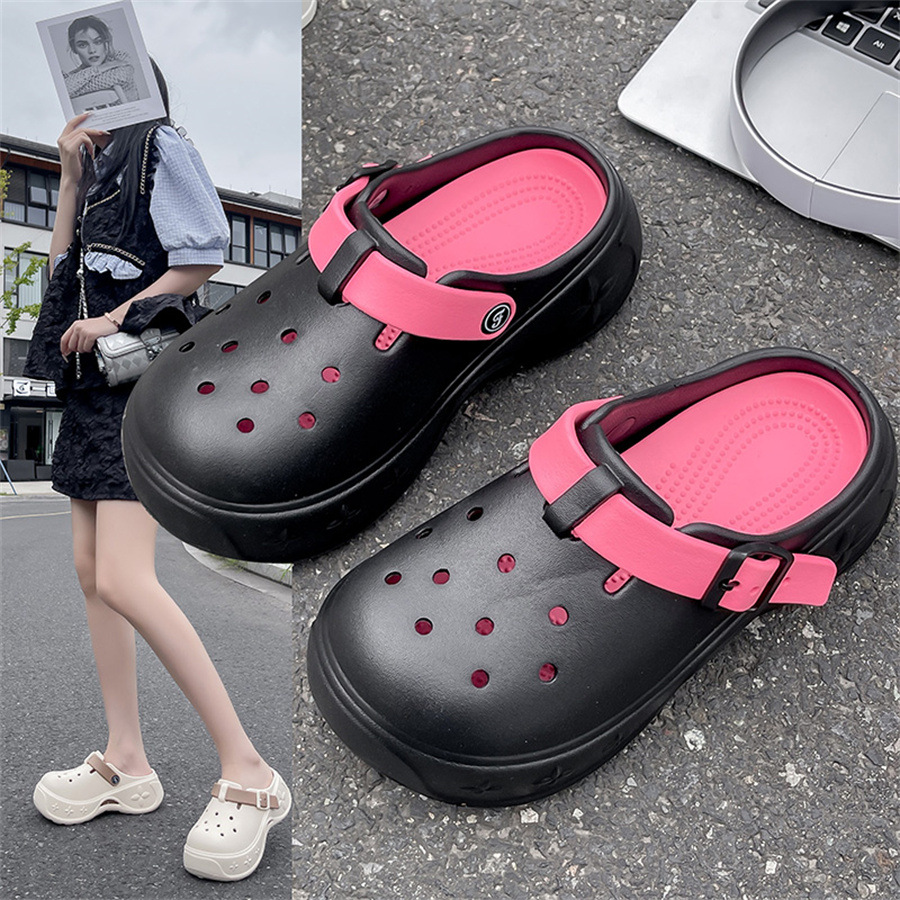 Baotou slippers for women summer thick-soled beach shoes non-slip EVA slippers outdoor beach sandals