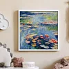 Monet'S Water Lilies-14CT Stamped Cross Stitch Egyptian Cotton 74*74cm/29.13*29.13in (Big Size) tapestrymarket