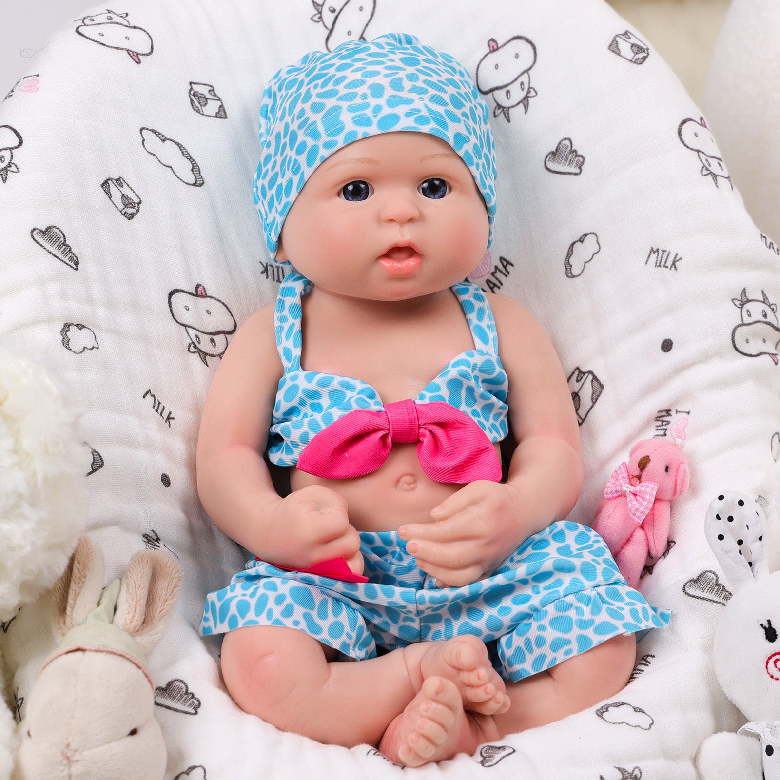 Silicone Baby Dolls Babeside 16" Bailyn Realistic Newborn Baby Dolls