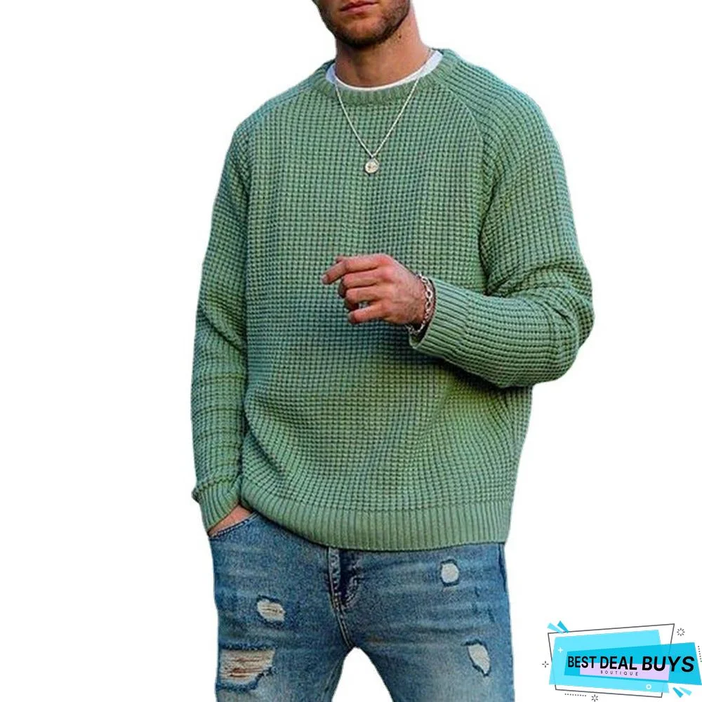 Men's Sweater Round Neck Casual