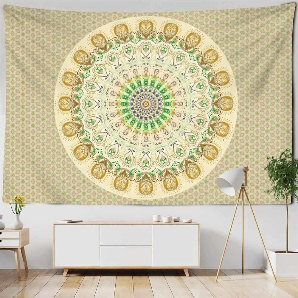 Indian Mandala Tapestry Wall Hanging Bohemian Hippie Witchcraft Psychedelic Travel Mattress Blanket Home Decor