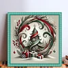 (US Only)Xmas Tree Printed Cross Stitch Kit 40x40cm DIY 11CT Embroidery Craft Set Decor