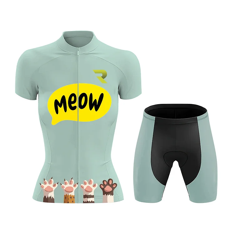 Cat Meow Women's Short Sleeve Cycling Kit