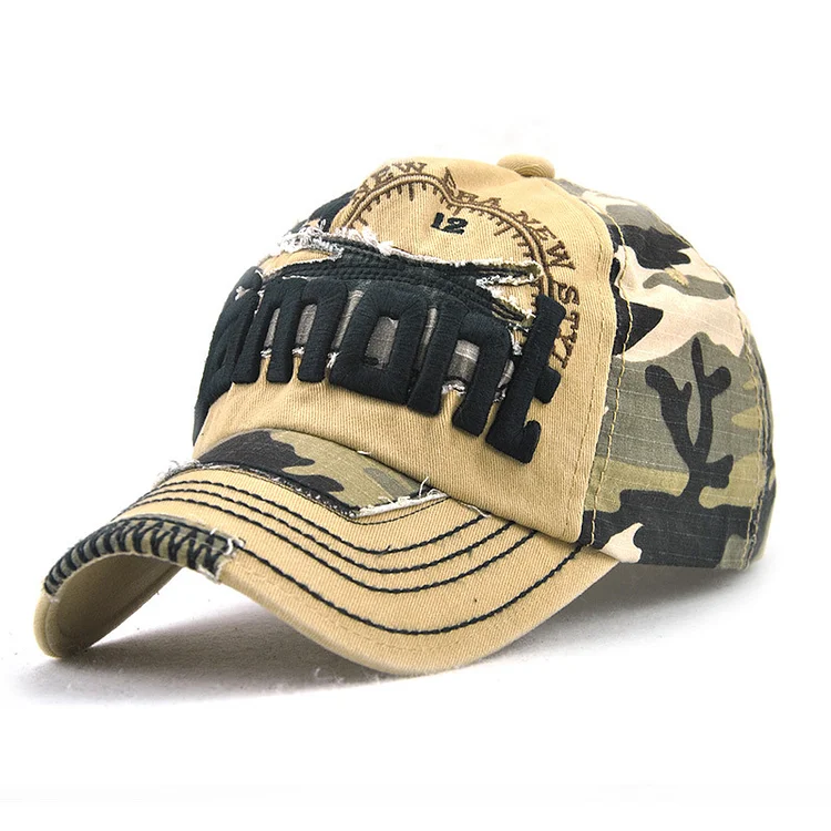 Men & Women Baseball Cap/Camouflage print Outdoor Fitted Hat