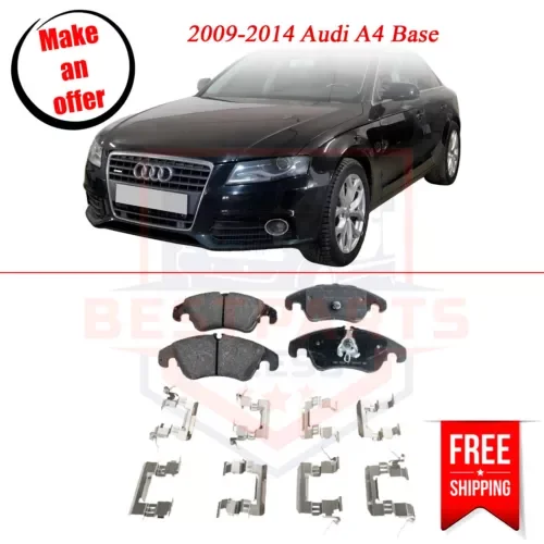 Dronehint SureStop STPSSCP1322 Front Brake Pad 2 Wheel Set for 2009-2014 Audi A4 Base (For: Audi Sport) Parts