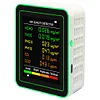 6 In 1 Air Quality Monitor Accurate PM2.5 PM10 HCHO TVOC CO2 CO Detector