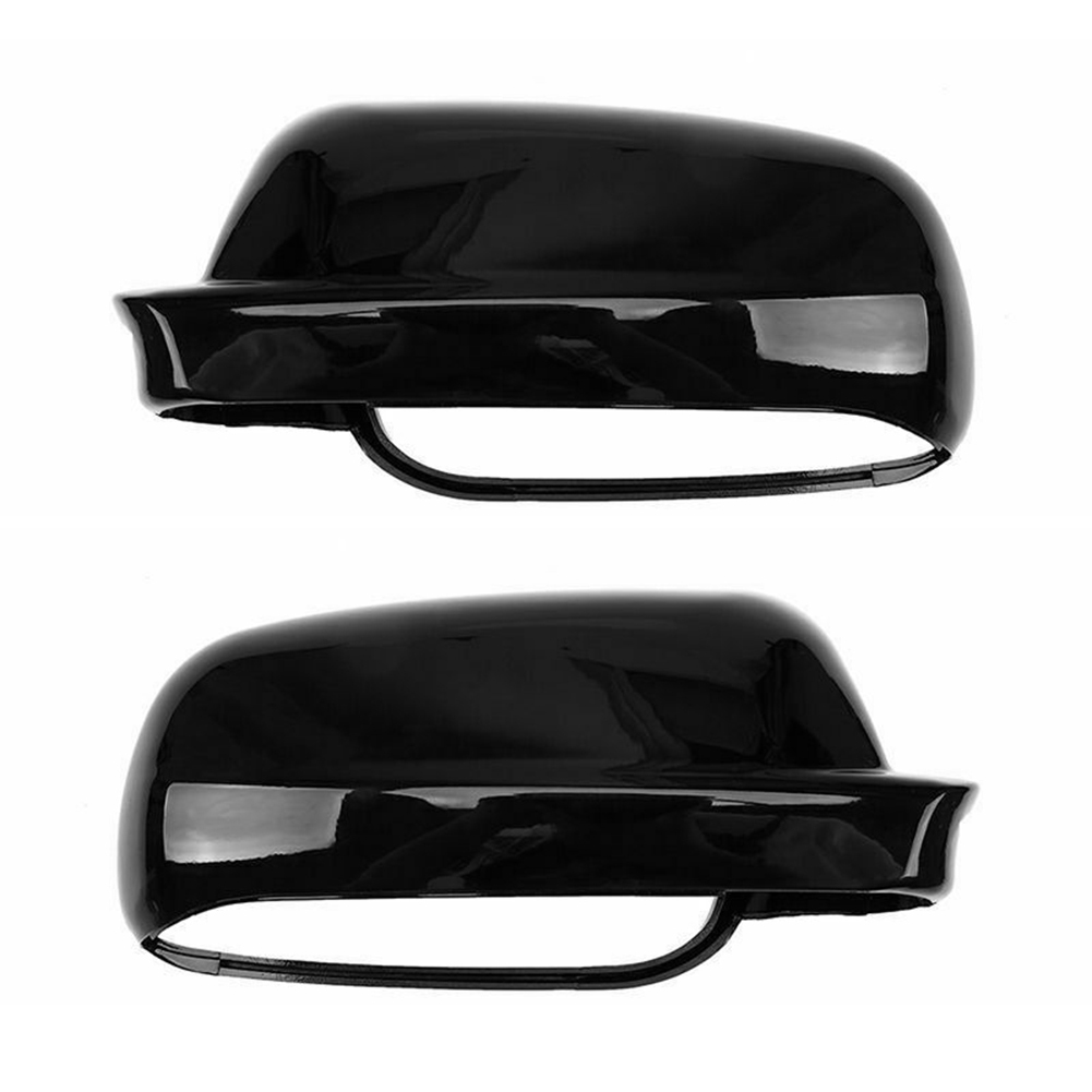 

ABS Plastic Door Mirror Caps Covers for VW Golf R32 GTI Rabbit 2004 Black, Right, 501 Original