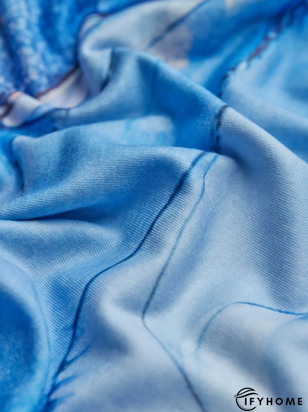 Abstract Short Sleeve Square Neck Casual Dress | IFYHOME