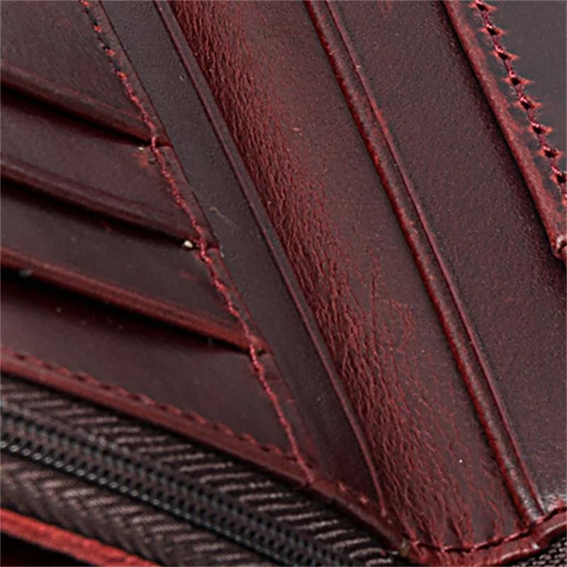 Men's Retro Style Casual Multi-Card Leather Mini Wallet