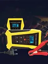 12V6A EU Battery Charger Smart Fast Charger with Intelligent Pulse Repair Battery Smart Fast Charge Tool Digital Display High Power Fast Chargers Universal for Cars and Motorcycles