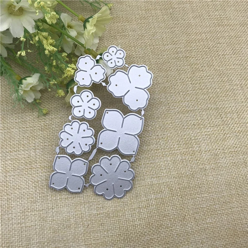 Flowers Metal Cutting Dies for DIY Scrapbooking Album Paper Cards Decorative Crafts Embossing Die Cuts