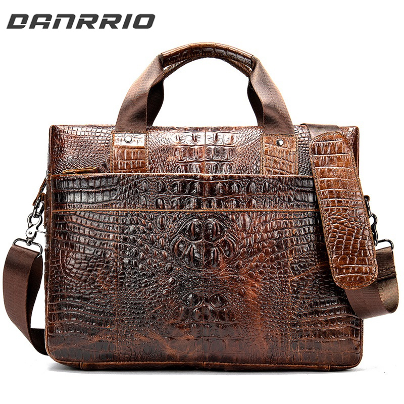 Alligator Print Business Casual Bag | Computer Briefcase DANRRIO.COM DANRRIO
