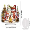 Diamond Painting Christmas Snowman Table Top Ornament Kits for Home Office